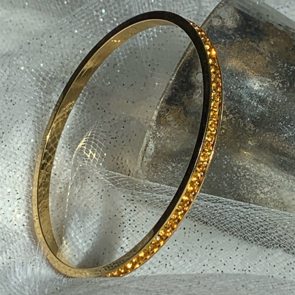 Gold color Givenchy Swarovski  bangle costume